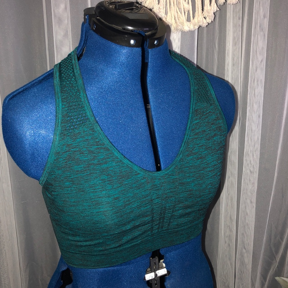 Teal Heathered Sports Bra - Like New!